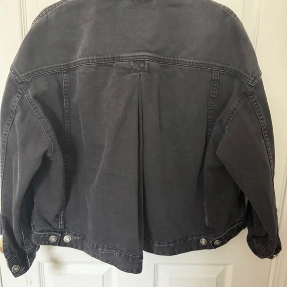 Free People Dark Denim Jean Jacket, NWT - Picture 6 of 6
